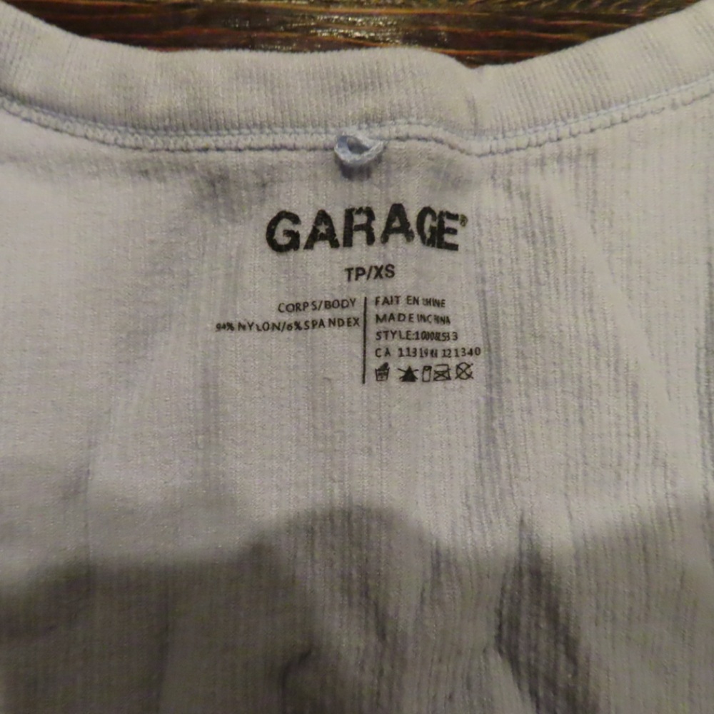 Garage Light Blue Ribbed Top - Picture 4 of 4